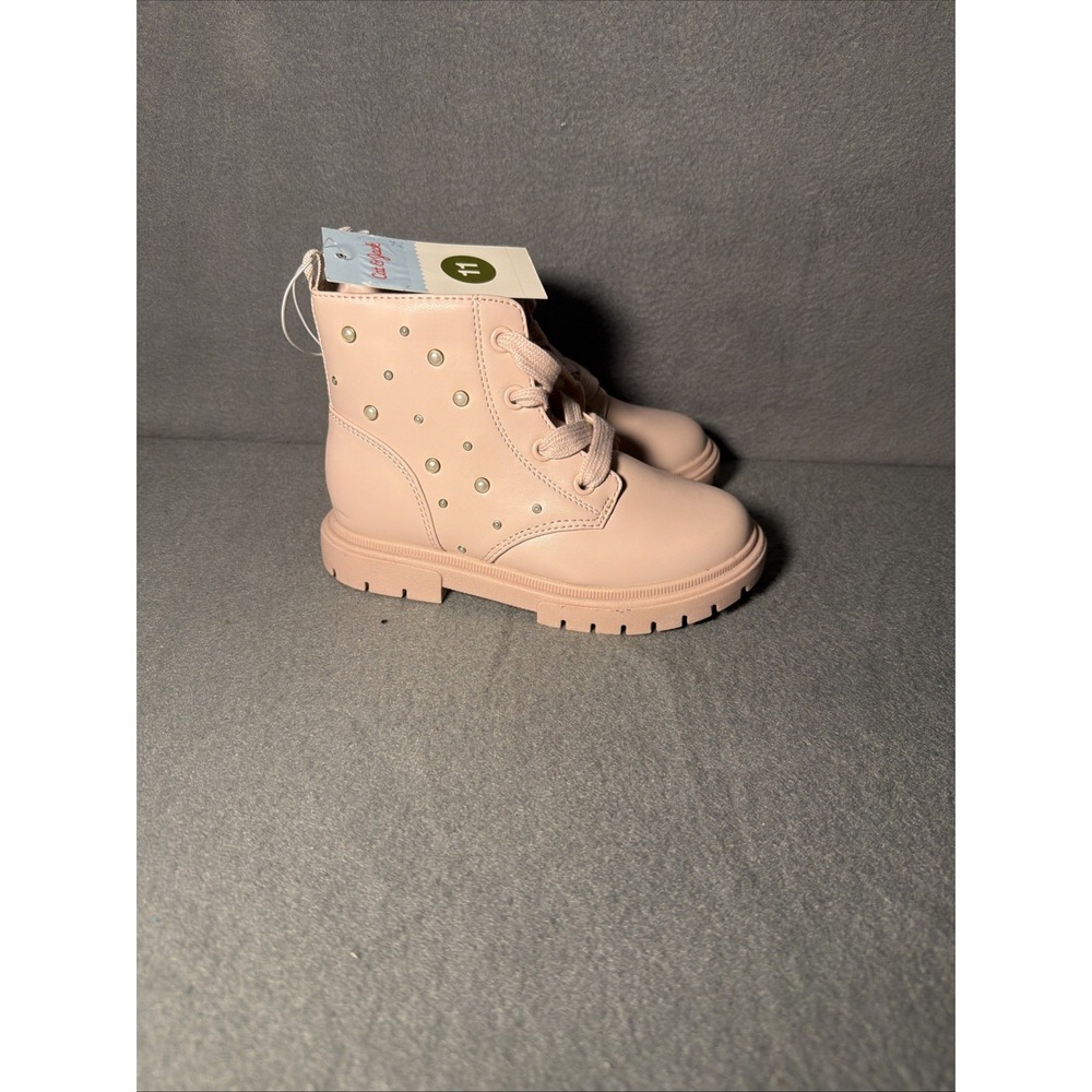 Toddler Girls Amaya Lace-up Combat Boots - Cat & Jack Size 11 NEW